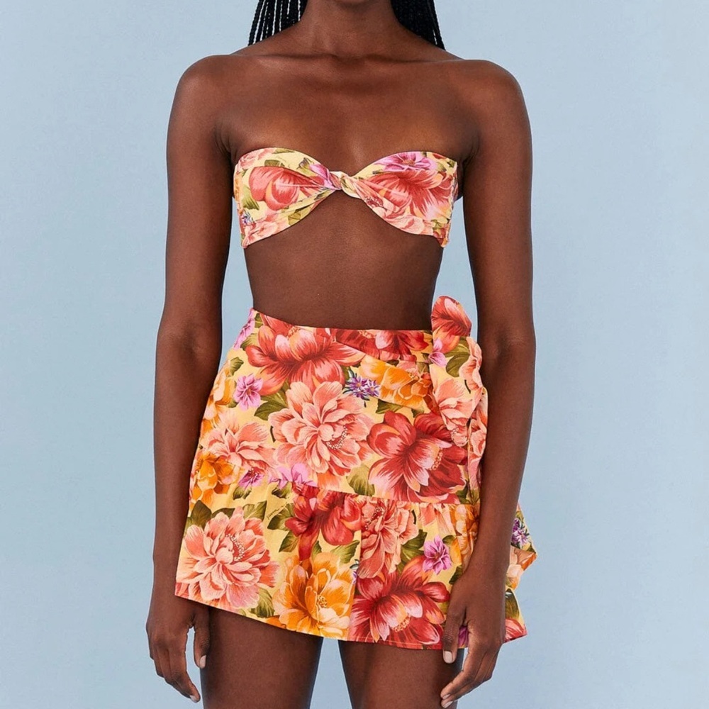 Farm Rio Anthropologie Lia Cover Up Mini Skirt
